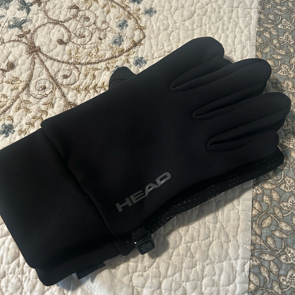 HEAD Jet Black Thermal Gloves 🧤